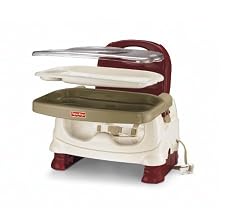 Fisher-Price Healthy Care Deluxe Booster Seat, Red/White
