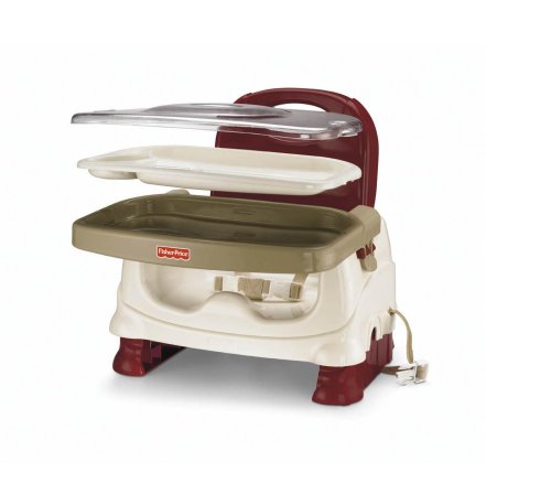 Fisher-Price Healthy Care Deluxe Booster Seat, Red/White