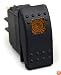 Daystar KU80013 20 Amp Amber Light Rocker Switch Kit