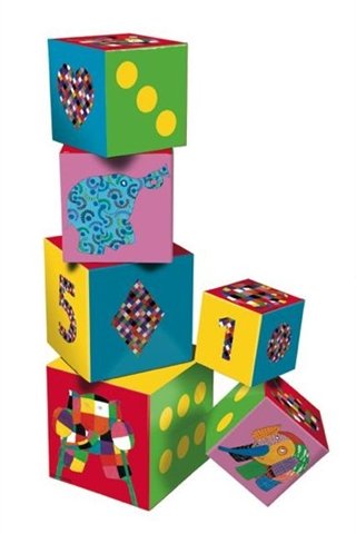 Petit Jour Paris Elmer the Elephant Nesting Blocks
