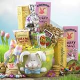 Ceramic Easter Bunny Planter of Treats - Gourmet Food Gift Basket