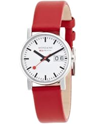 Mondaine Womens A669.30305.11SBC Ladies Big Date Leather Band Watch