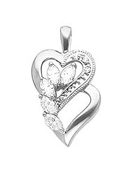 Platinum Diamond Heart Pendant - 1.03 Ct. -- LIFETIME WARRANTY