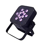Flat Slim 10 watt QUAD LED RGBW Par can puck style DMX Light 10W X 12 uplighting
