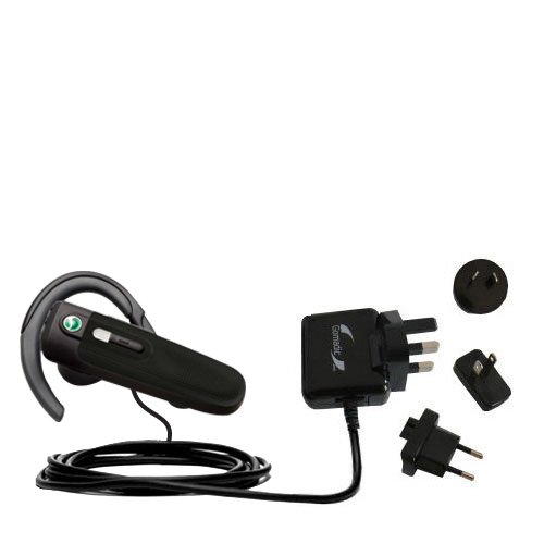 International Wall / AC Charger for the Sony Ericsson HBH-PV702 - Gomadic Brand w/ TipExchange Technology