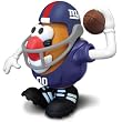 New York Giants NFL Sports-Spuds Mr. Potato Head Toy