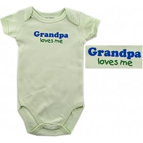 Baby-Says Bodysuit - Grandpa Loves Me