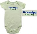 Baby-Says Bodysuit - Grandpa Loves Me, 0-3 months