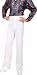 Mens White Disco Pants (Size:Medium-34)