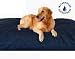 The Largest Jumbo XXXL Overstuffed Extra Large Orthopedic 55"X47" Thick Heavy Duty Denim Water Resist Memory Pet Dog Bed Pillow with 2 Layer Covers