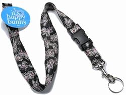 Happy Bunny 'Kiss My Butt' Lanyard