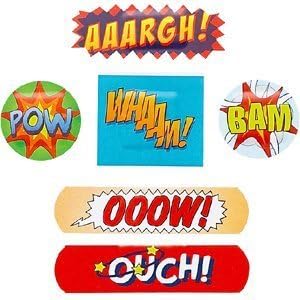 Ouch! Comic Strip Deluxe Childrens Kids Plasters in First Aid Gift Tin by Natural Products Ltd