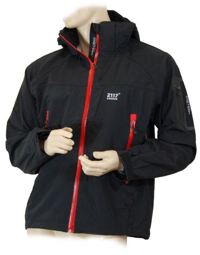 2117 SWEDEN Skijacke schwarz/rot, Modelljahr 2007/2008, 12000 mm Wassersäule, 3 Lagen-Laminat, Größe L