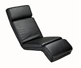 Adesso Flomo Leather Lounger, Black