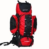 OUTLANDER（アウトランダー） バックパック 全９色 リュックサック 70L　登山リュック ザック 防災リュック (70Lレッド)