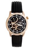 Akribos XXIV Men's AKW702557RSBK 'Magnus III' Double Retrograde Multi-Function Watch