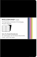 Moleskine Volant Notebook Ruled, Black Large: Set of 2