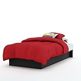 South Shore Libra Collection Twin 39-inch Platform Bed, Black