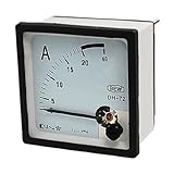 uxcell アンペアアナログ　電流パネルメータ　電流試験　AC電圧計　プラスチック製　20A