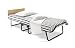 JAY-BE Venus Single Folding Bed with Dual Density Airflow Mattress, Auto Legs, Headboard and Castors
