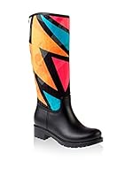 ZZ-SILENCE of the BEES Botas de agua Popart (Negro / Multicolor)