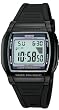 Casio Men's Illuminator W201-1AV Black Resin Quartz Watch with Digital Dial