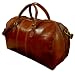 AUTHENTIC VINTAGE VALOR ITALIAN LEATHER BROWN DUFFLE TRAVEL BAG WEEKENDER MADE IN ITALY