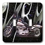 Light Switch Cover Picturing Harley-Davidsonandreg; Motorcycle - double toggle switch