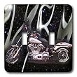 Light Switch Cover Picturing Harley-Davidson&reg; Motorcycle - double toggle switch