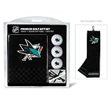 San Jose Sharks Golf Towel with Golf Balls Gift Set