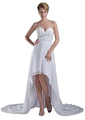 Sexy Sweetheart Sequined Beaded Asymmetric Lace Ruched Chiffon/Satin Cocktail Evening Dress/Prom Dress/Wedding Party Dress  with a Brush/Sweep Train  With a Sash 