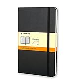 moleskine classic notebook large ruled black hard cover 5 x 825 classic notebooks