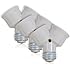 Maxxima Light Bulb Socket Splitter For LED, CFL and Standard Bulbs Pack of 3