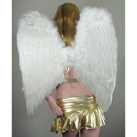 Very Large White Feather Angel Wings for photo props, cosplay, adults