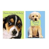 Party Pups 8 Invitations and 8 Thank You Cards