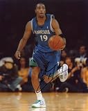 Wayne Ellington Autographed/Hand Signed Minnesota Timberwolves Basketball 8x10 Photo
