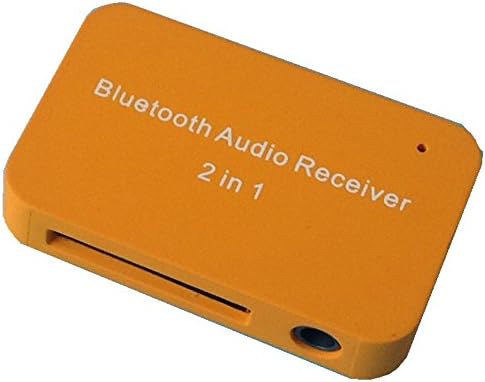 Generic 018 Bluetooth 3.5mm Audio Receiver 2-in-1 Orange Mobile Phone Accessory for Apple Speaker and AUX Home Theater Wireless
