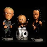 RARE Collectors 2003 NECA Metallica Head Knocker Set of 3 (BobbleHead Bobble Figure)