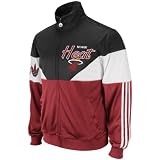 NBA Men's Miami Heat Jam Track Jacket (Black/Red, X-large)