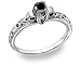 Blue Diamond 1 Carat Art Deco Diamond Ring