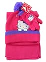 Sanrio Hello Kitty 3 Piece Mitten Set - Mittens, Beanie, and Scarf