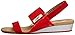 Anne Klein Sport Women's Teatime Fabric Wedge Sandal, Black, 10 M US