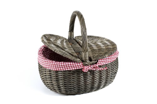 Nantucket Steps Beach Collection Picnic Bicycle Basket with Quick Release