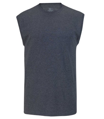 Fruit of the Loom Best™ Collection Men's Muscle - Black Heather - 2XL