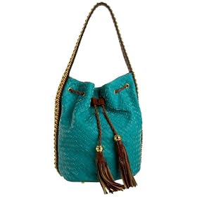 Melie Bianco Vivian Woven Bucket Bag
