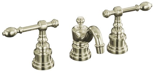 KOHLER K-6811-4-SN IV Georges Brass Widespread Lavatory Faucet, Vibrant Polished Nickel