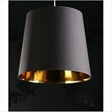 Pendelleuchte “Dark Sapphire M” in Schwarz / Gold