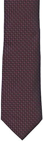 Michael Kors Mens Red Patterned 100% Silk Neck Tie