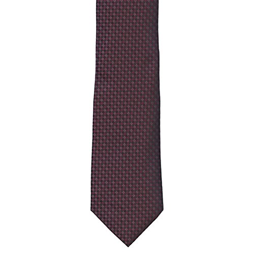 Michael Kors Mens Red Patterned 100% Silk Neck Tie