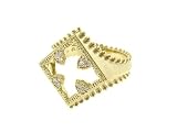 Maltese Cross Ring in Yellow Gold by Jude Frances